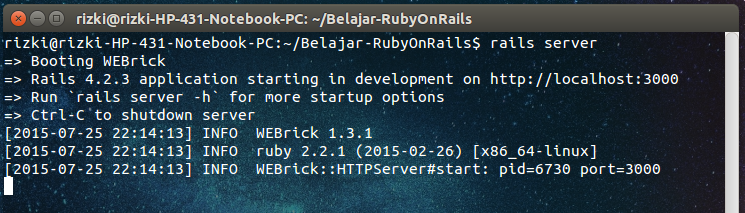 Belajar Ruby on Rails – Rizki Mufrizal